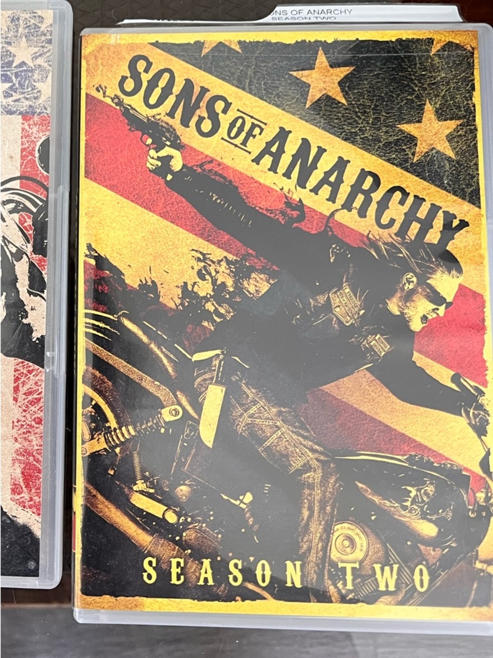 Sons of Anarchy Season Two DVD - Yellow Black Design